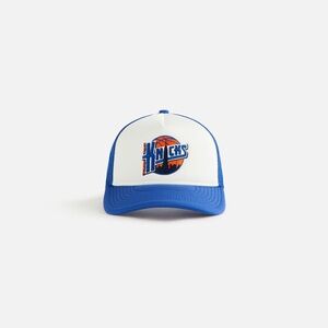 P Kith Kids & New Era for New York Knicks Skyline Trucker Cap In Royal FW24 Hat